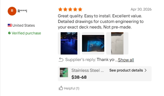 Customer review screenshot