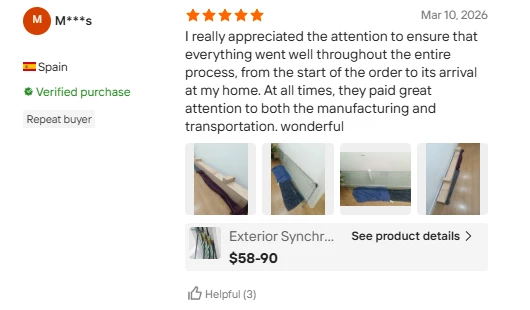 Customer review screenshot