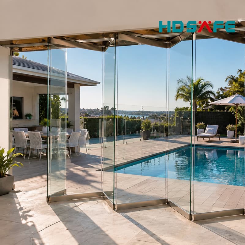 Premium Folding Glass Partition Door System