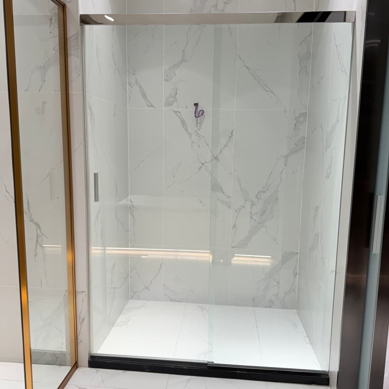 Custom Glass Shower Door System Frameless Bathroom Enclosure for Residential & Commercial