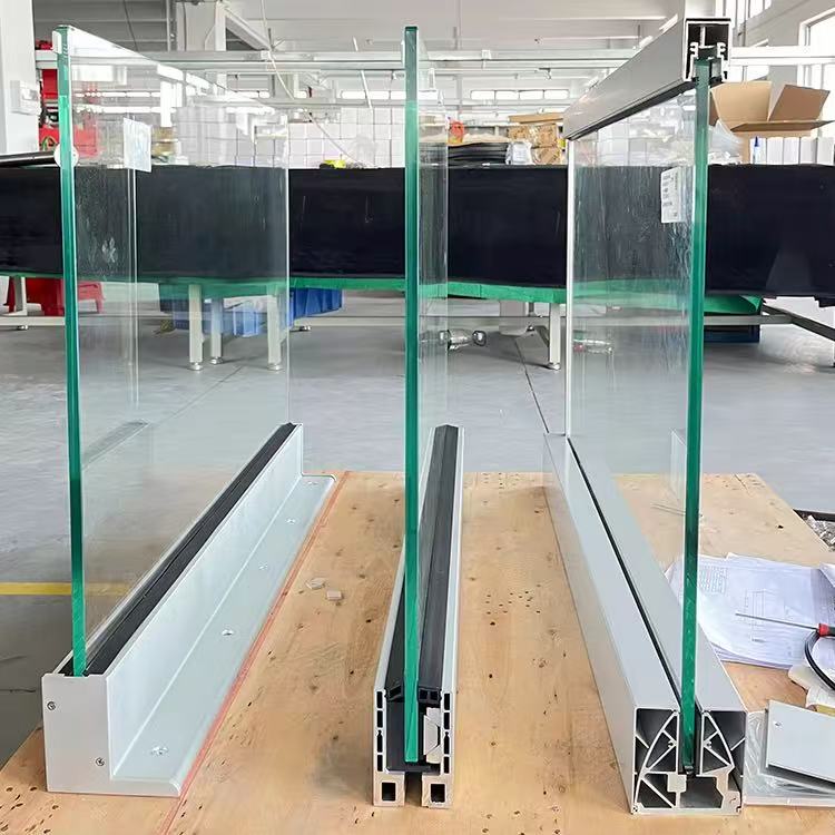 Outdoor Glass Railing System Frameless Tempered Glass for Balcony, Pool & Terrace