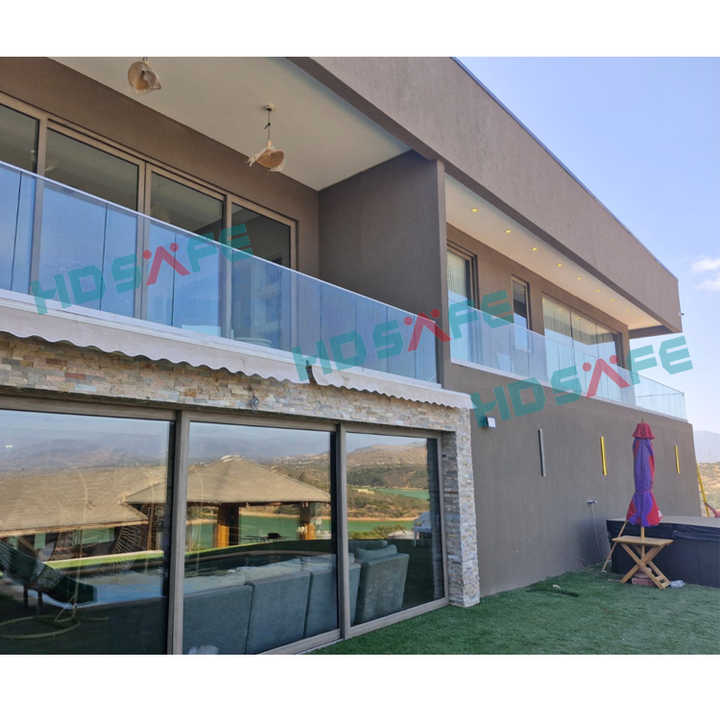 Architectural Glass Handrail System Custom Glass Balustrade for Modern Building Projects