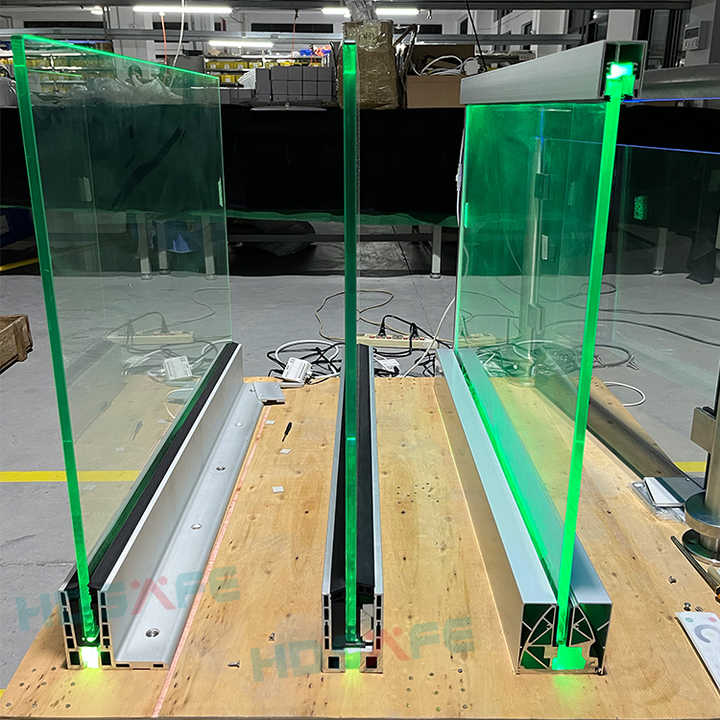 Architectural Glass Railing System with Tempered Safety Glass for Premium Building Projects