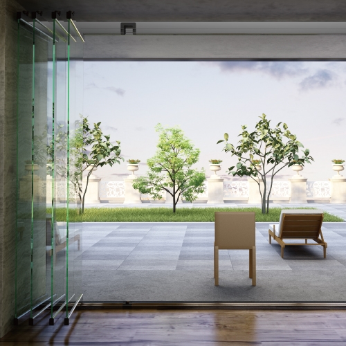 Luxury Aluminum Folding Glass Door System for Residential & Commercial Room Dividers