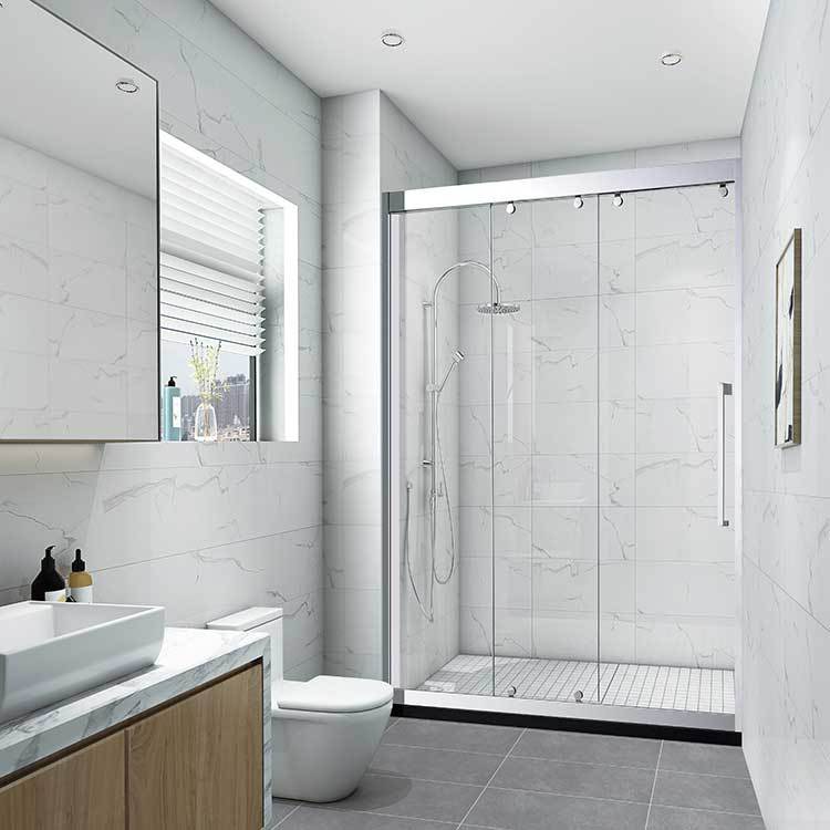 Minimalist Frameless Glass Shower Door Easy Clean Bathroom Shower Enclosure Manufacturer