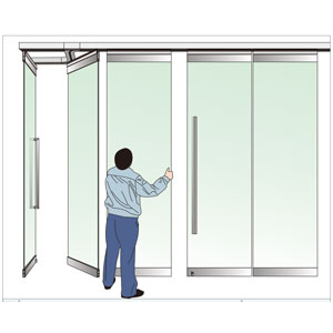 Luxury Aluminum Folding Glass Door System for Residential & Commercial Room Dividers
