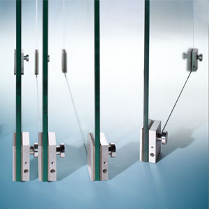 Custom Folding Glass Room Divider System with Tempered Glass